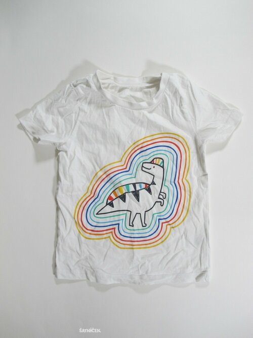 Triko pro kluky bílé s obrázky secondhand