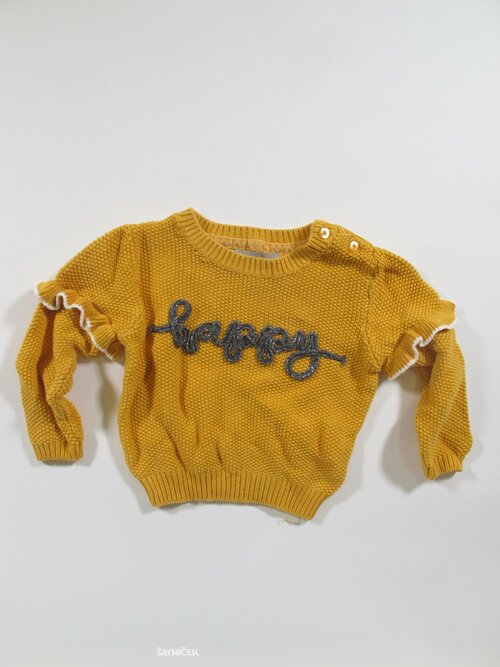 Okrový svetr pro holky  secondhand