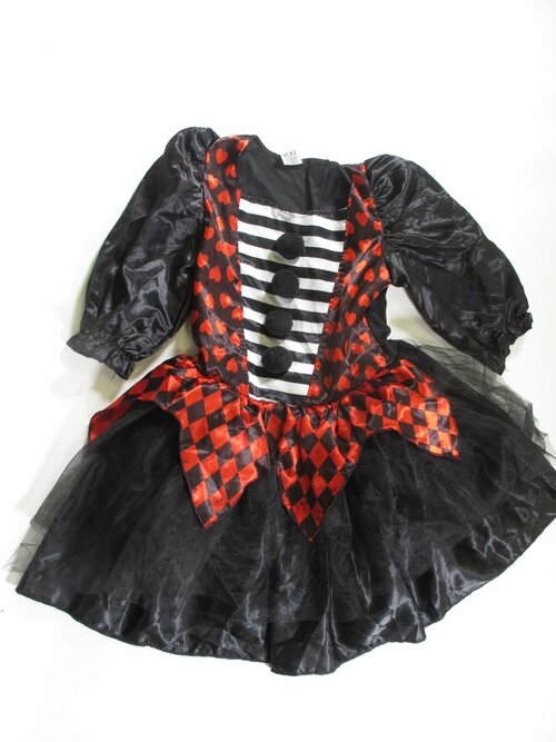 Šaty na karneval pro holky černo červené secondhand