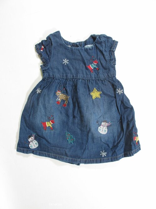 Šaty džínové pro holky modré secondhand