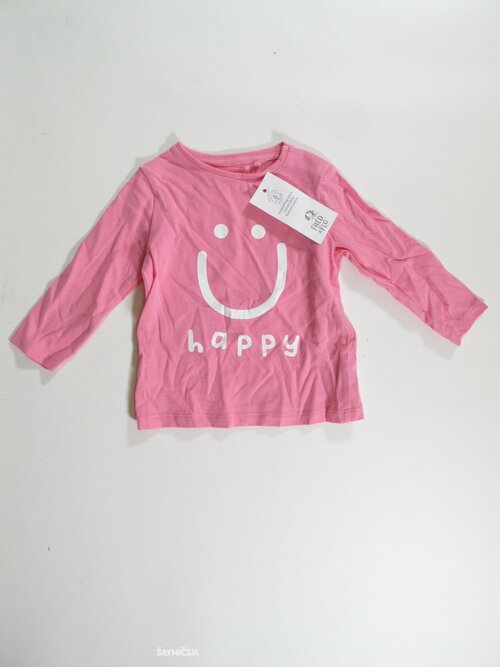 Triko dl.rukáv pro holky růžové   outlet 