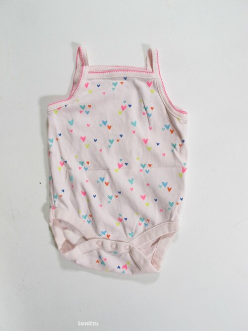 Body tílkové pro holky růžové na 2,7kg secondhand