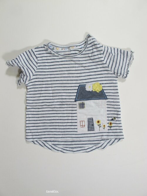 Pruhované triko holky s pruhem secondahnd