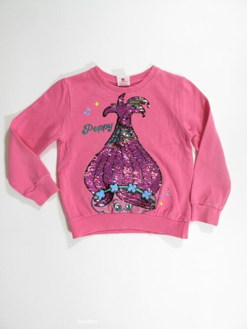 Mikina pro holky šedo růžová secondhand