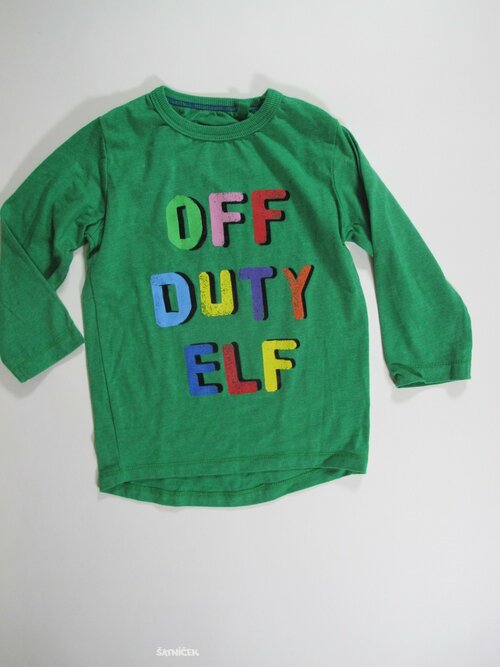 Triko dl.rukáv pro kluky zelené secondhnad