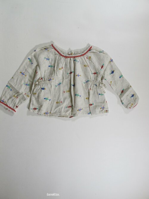 Halenka dl rukáv pro holky s kytkami secondahnd