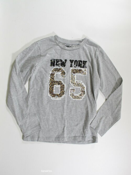 Triko dl.rukáv pro holky šedé secondhand