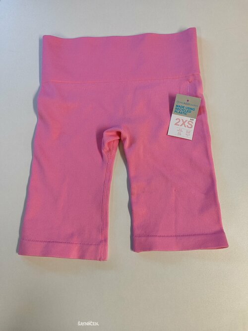 Kraťasy pro holky růžové s vysokým pasem outlet