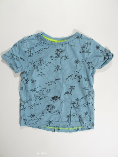 Triko zelené s obrázky pro kluky secondhand