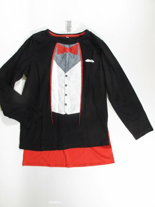 Triko dl.rukáv černé pro kluky secondhand