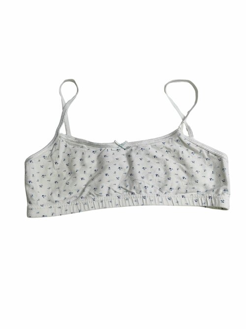 Bílá podprsenka s kytičkami pro holky secondhand Matalan