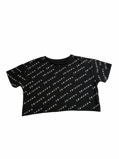 Černý crop top ze seriálu Přátelé secondhand George