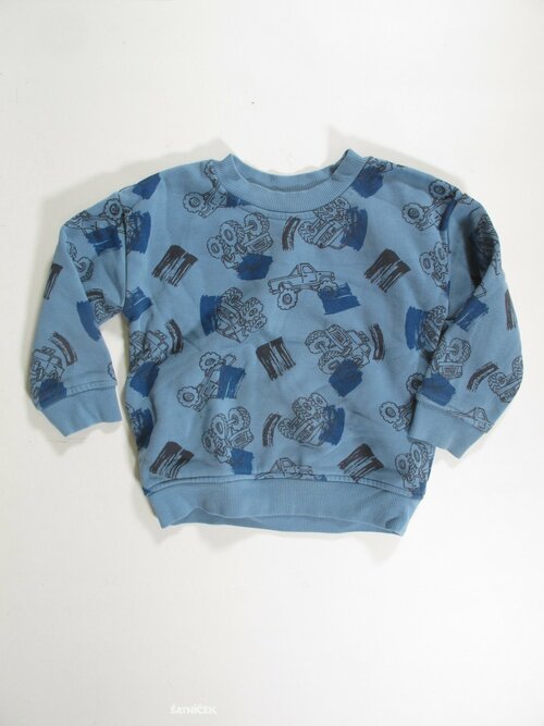 Mikina modrá pro kluky s obrázky secondhand