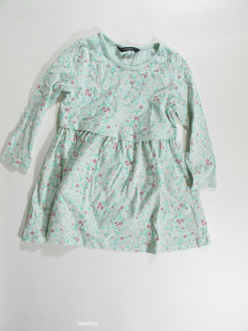 Šaty-tunika dl rukáv pro holky s kytkami secondhand