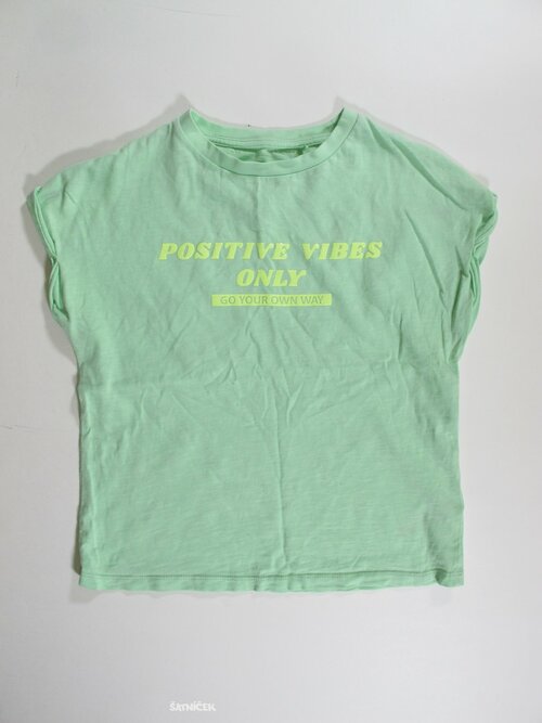 Triko zelenkavé pro holky crop secondhand