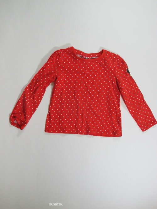 Triko dl.rukáv pro holky s puntíkem secondhand