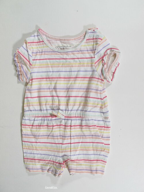 Letní overal pro holky s pruhy secondahnd