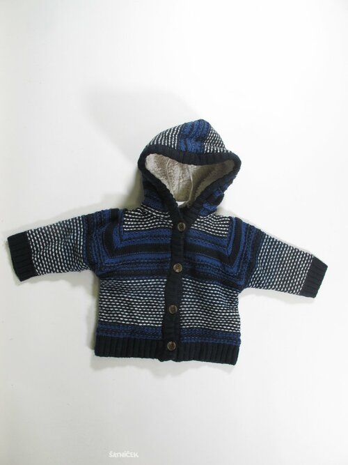Svetr pro kluky modro černo bílý secondhand