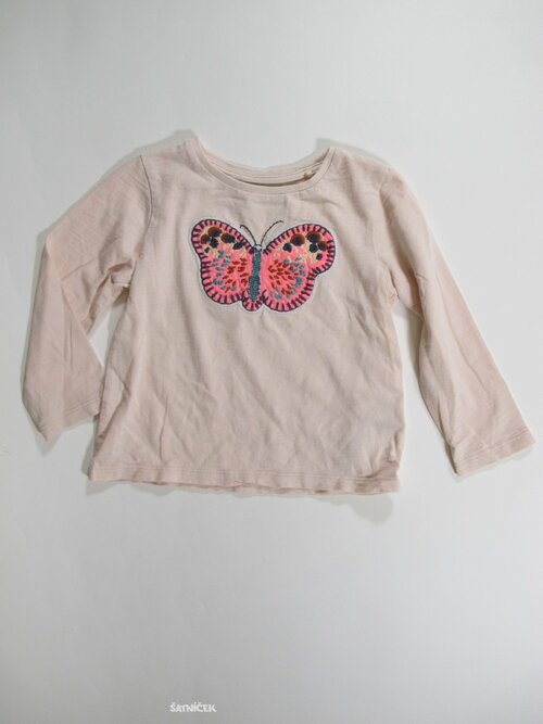 Triko dl.rukáv pro holky světle růžové secondhand