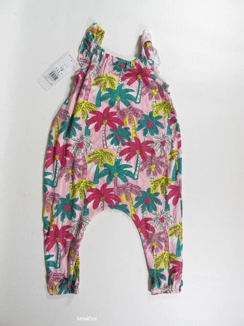 Letní overal s kytkami outlet