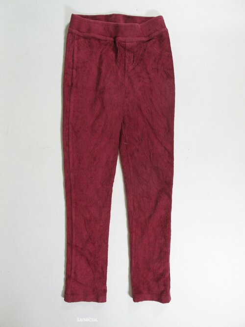 Elastáky pro holky sametové vínové secondhand