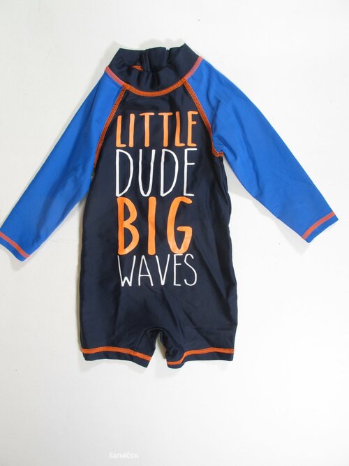 Plavkový overal pro kluky s nápisem secondhand