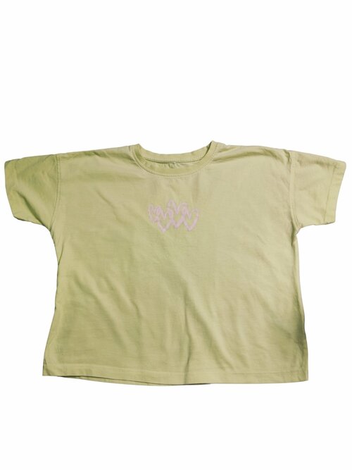 Žluté triko se srdíčkem pro holky secondhand George