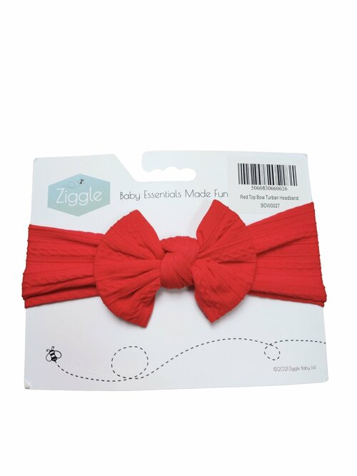 Červená čelenka s mašlí pro holky outlet Ziggle