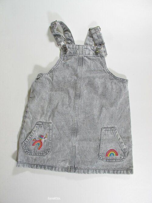 Šaty pro holky džínové šedé secondhand