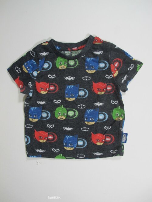 Šedé obrázkové triko pro kluky secondhand