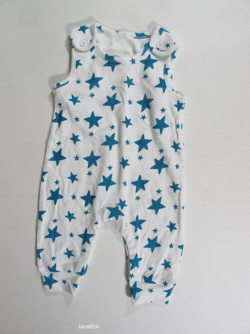 Overal pro kluky bílo zelené secondhand