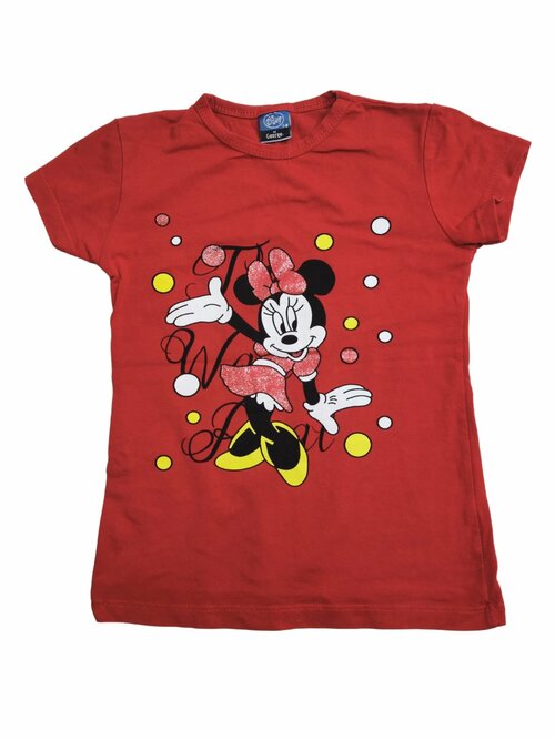 Červené triko s obrázkem Minie pro holky secondhand Disney