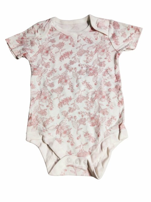 Bílo růžové body kytkované pro holky secondhand TU