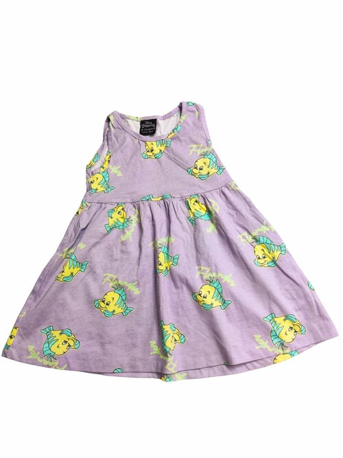 Fialové šaty s Flounder secondhand Disney