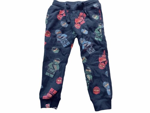 Tmavě modré tepláky LEGO figurky pro kluky secondhand H&M