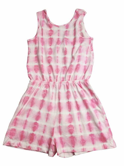 Růžový overal vzorovaný pro holky secondhand F&F