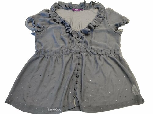 Průhledné šedé šaty s hvězdičkami Inspire