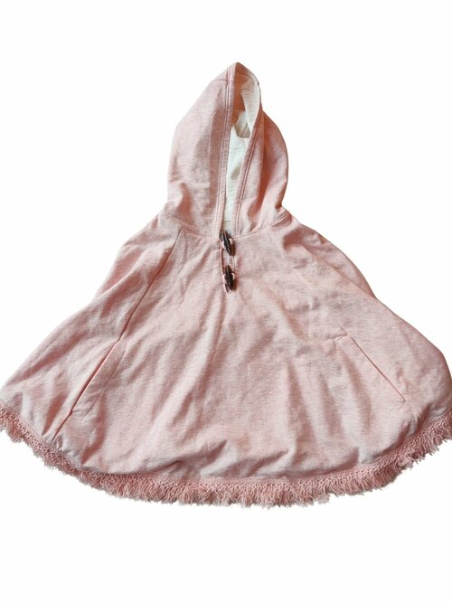 Růžové triko s kapucí bez otvorů na ruce outlet Maggie & Zoe