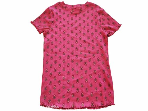 Růžové triko s kytičkami pro holky secondhand George