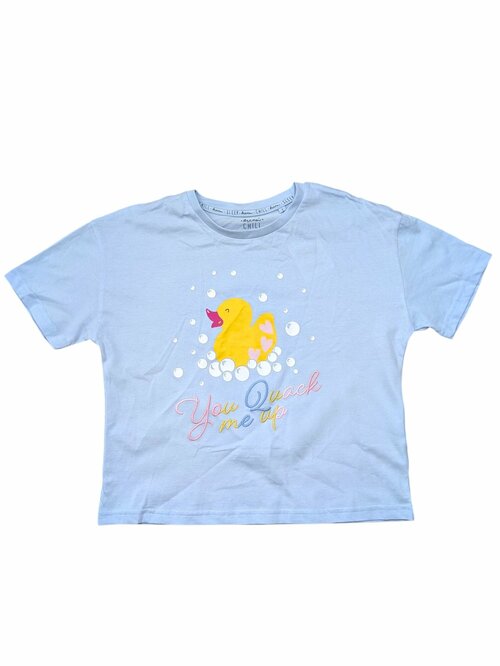 Modré triko na spaní s obrázkem pro holky outlet, TU