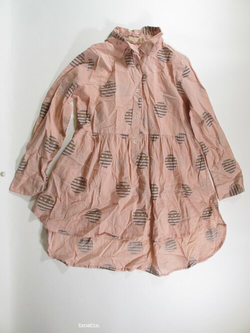 Šaty dl rukáv sv ružové secondahnd