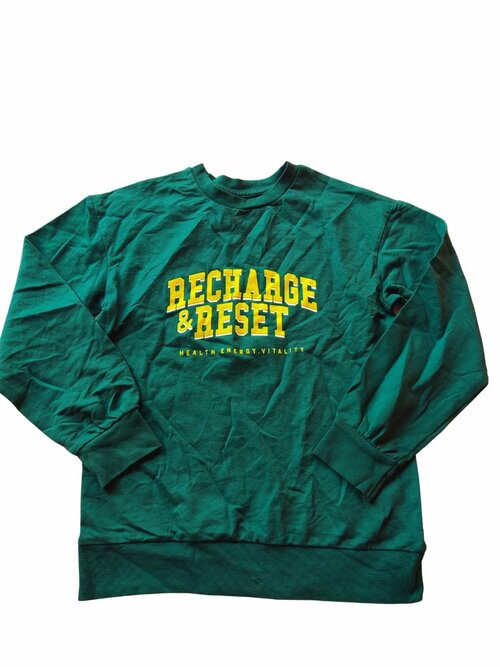 Jarní tmavě zelená mikina s nápisem pro kluky secondhand George