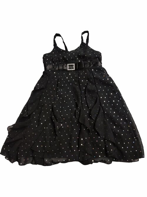 Černé šaty se třpytivými puntíky secondhand Jenny & Me