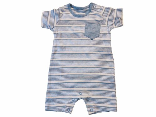 Pruhovaný overal s kapsičkou pro kluky secondhand