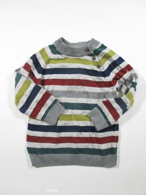 Pruhovaný svetr second hand