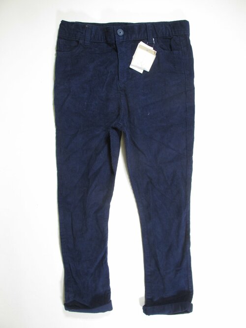 Modré manšestrové kalhoty outlet