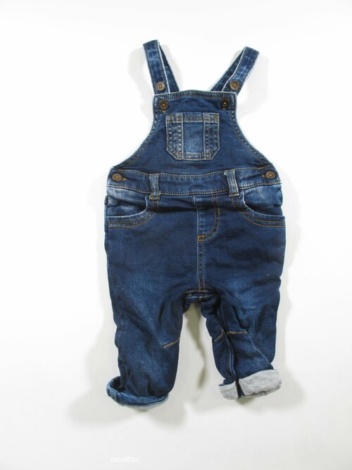 Džínové kalhoty s laclem second hand