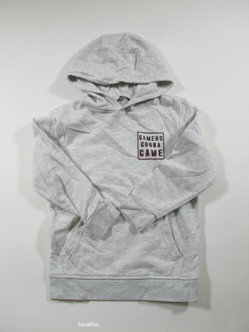 Chlapecká šedá mikina second hand