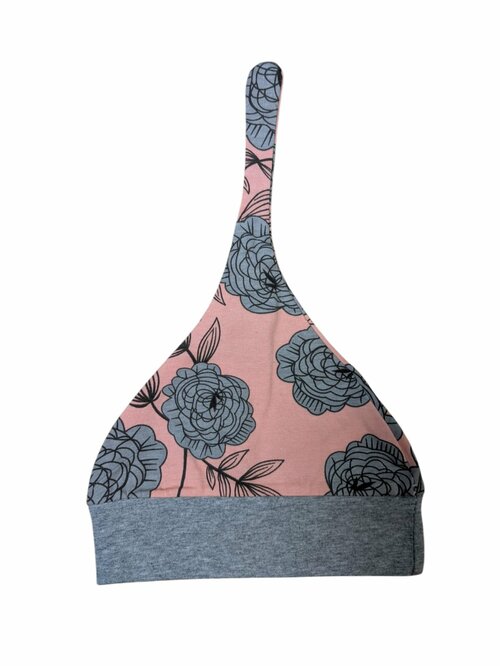 Jarní čepička růžovo šedá pro holky secondhand