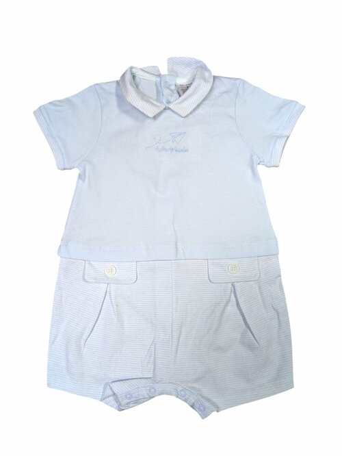 Světle modré body s krátkým rukávem pro kluky outlet Tutto piccolo